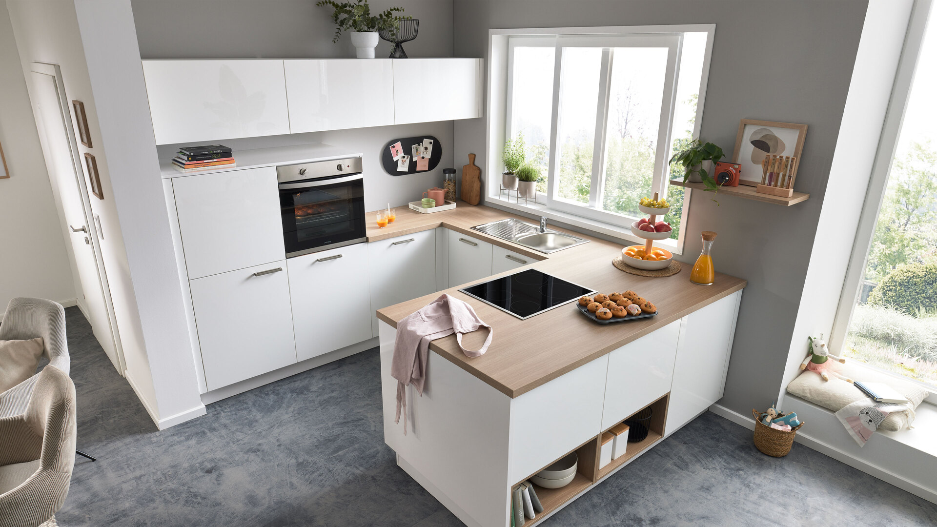 Interliving Küche Serie 3081 mit privileg Einbaugeräten