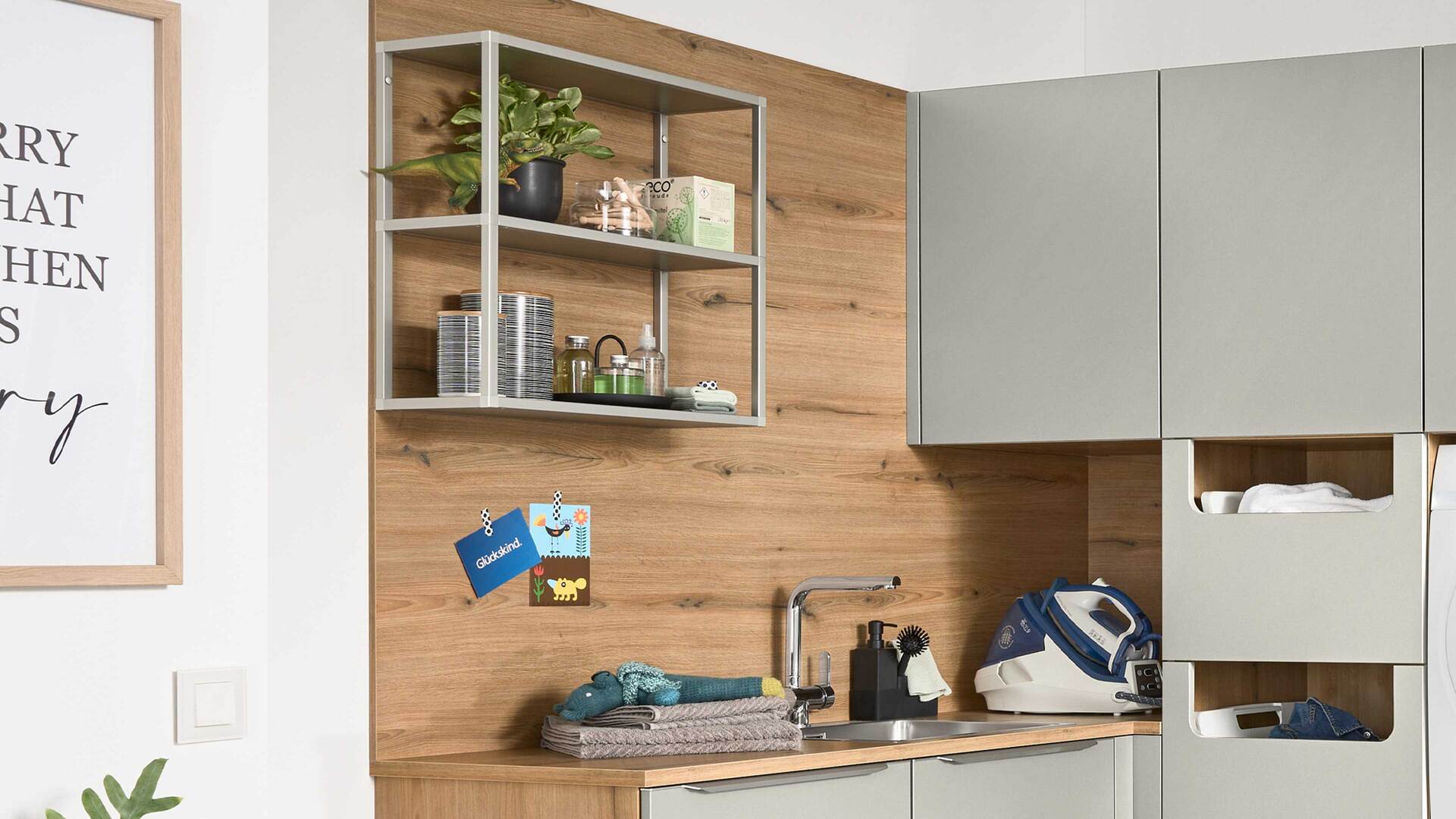 Interliving Küche Serie 3087 - Hauswirtschaftsraumlösung